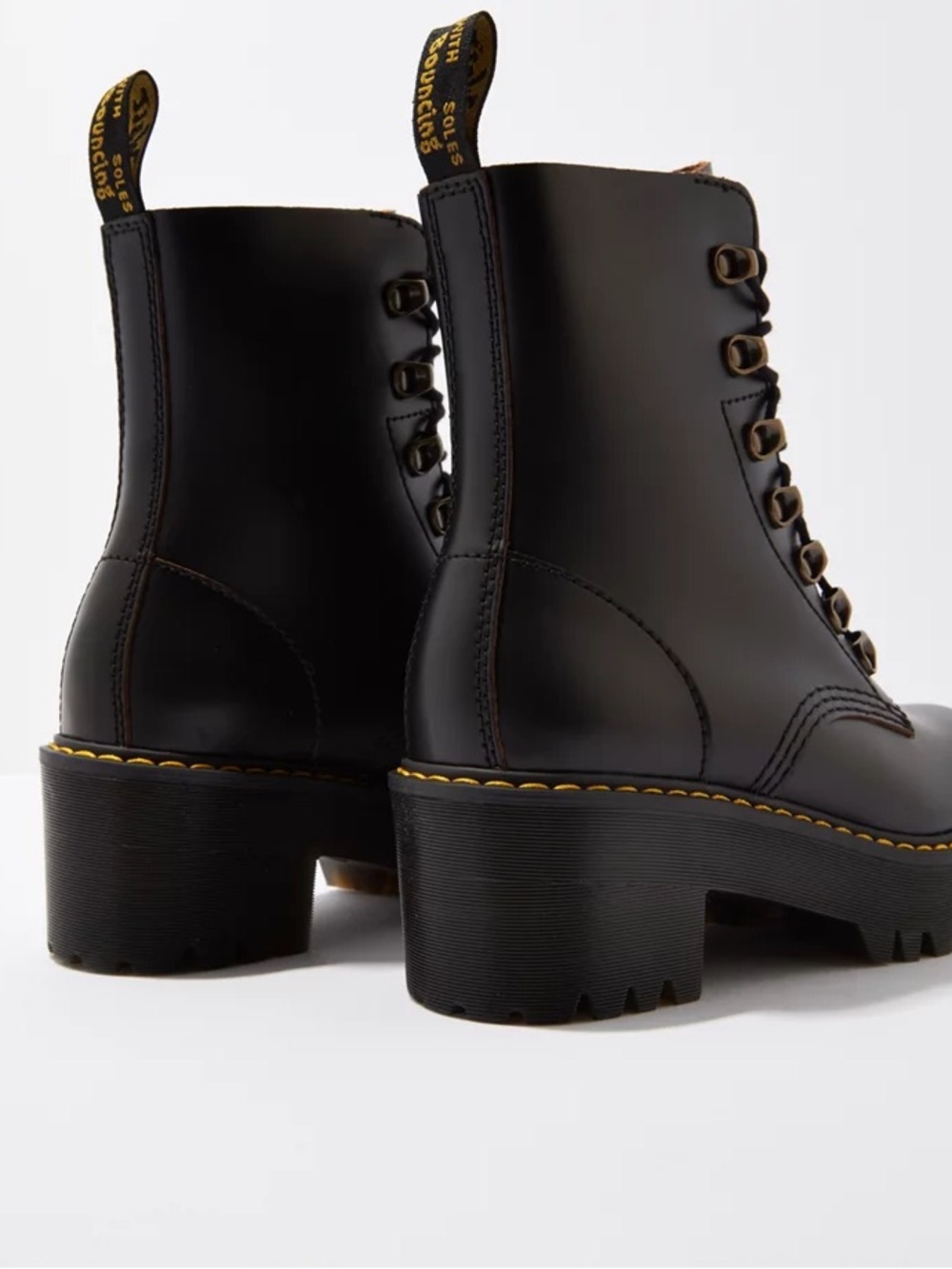 Dr. Martens Women's Leather Leona Platform Boot - Picture 3 of 4